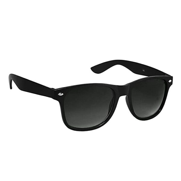 Polarized Sunglasses HD Vision Lens UV Protection Retro Sun Glasses for Men and Women (Black)