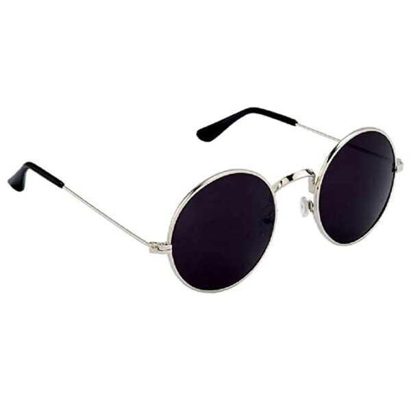 Unisex round sunglasses (Black)